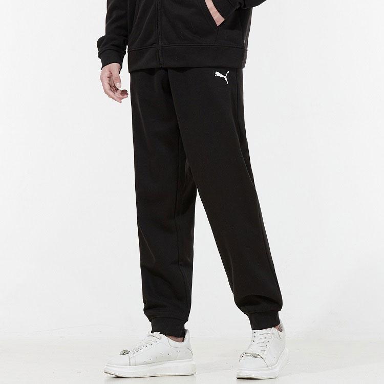 PUMA Casual Sports Stand Collar Jacket Set Men Outfit Sets Black 521682-01