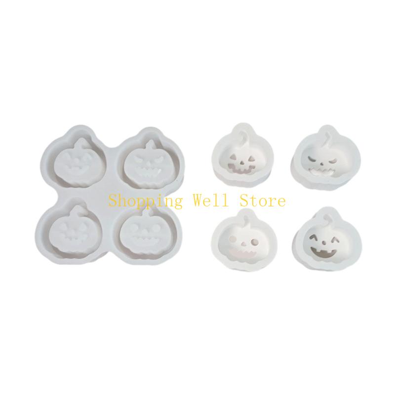 KX4B Silicone Halloween Pumpkin Mold Silicone Texture Perfect for Decorations Crafting and Holiday Party Supplies China Mainland