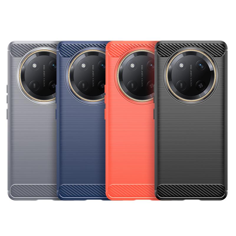 For Huawei Honor X9C Case Cover For Honor X9C Capas New Phone Back Shockproof Bumper Soft TPU Carbon Fiber Cover Honor X9C X9 C