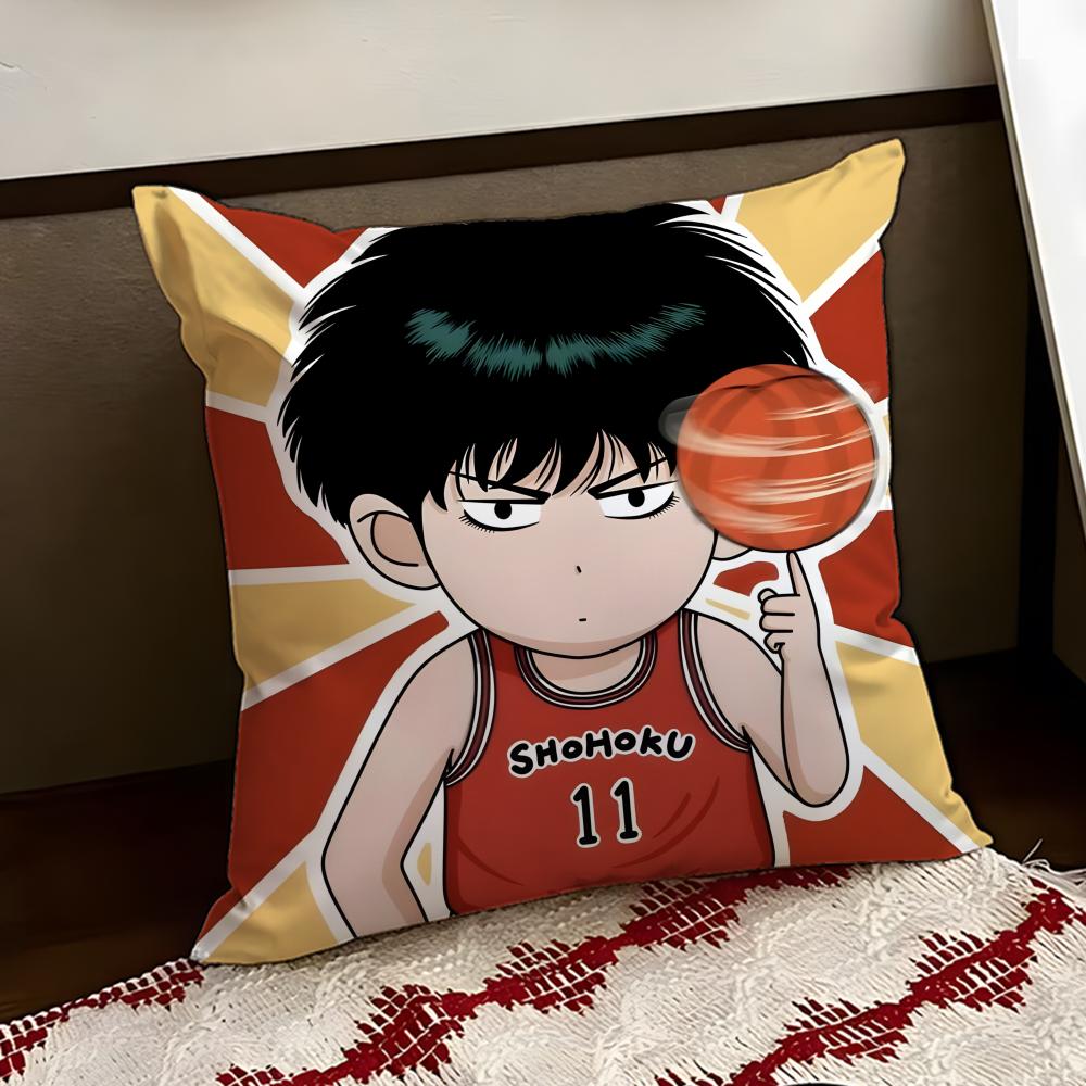 Anime SSlam DDunk Cushion Cover Reversible Soft Durable Pillow Cover Home Car MultiScene Use for Daily Comfort