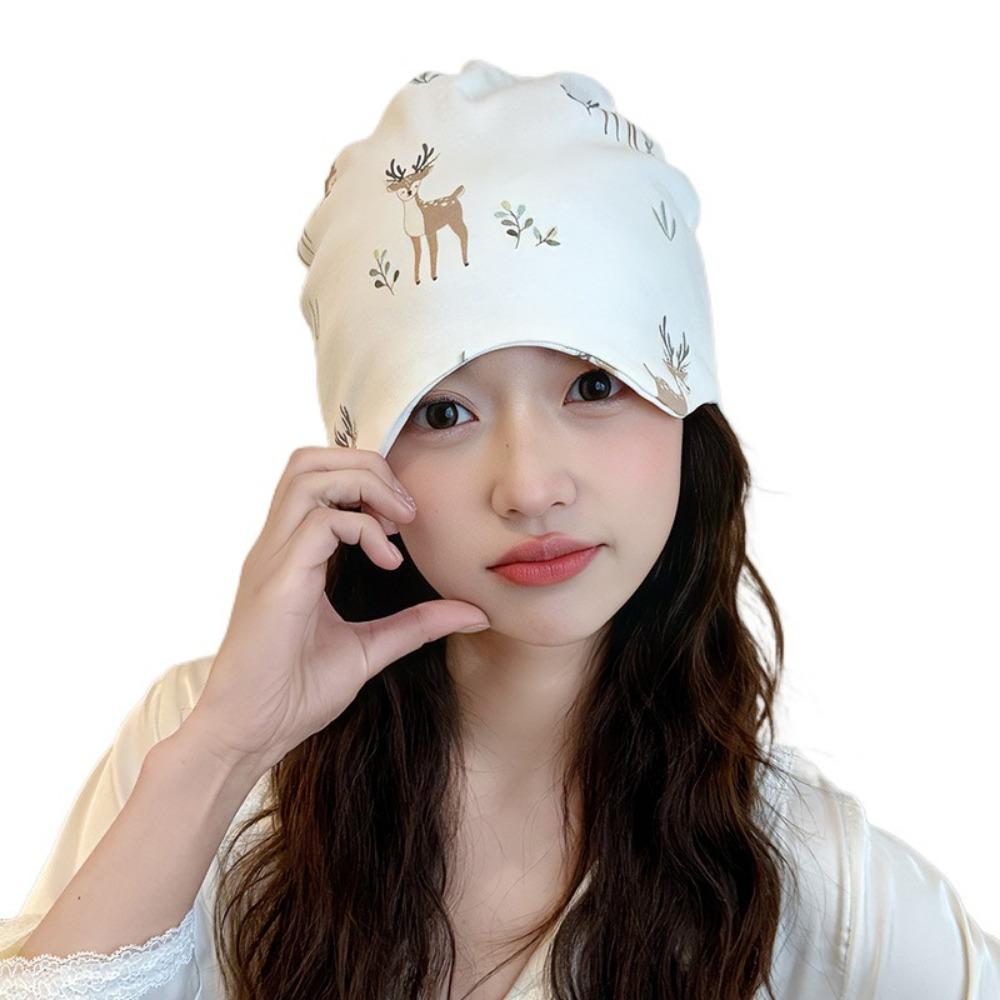 Eye Mask Postpartum Confinement Hat 2in1 Women's Sleep Cap Postpartum Cap  Hair Accessories