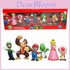 Set de șase Figurine de Acțiune Super Mario Bros cu Luigi, Yoshi și Ciuperci Colectabile pentru Copii