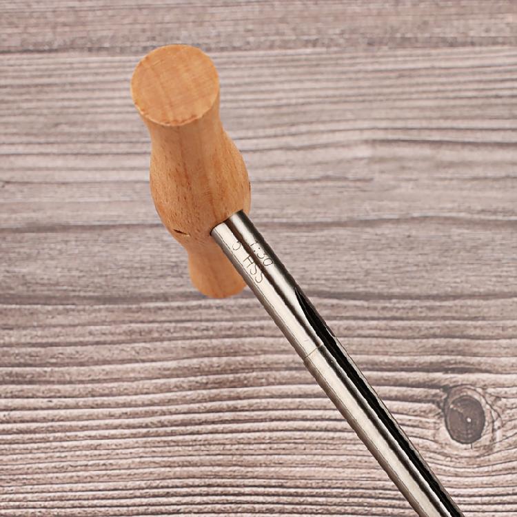 Violin/Viola Peg Hole Reamer 1:30 Taper T Handle Bridge Pin Reamer with Wood Handle Violin Making Tool Enduring