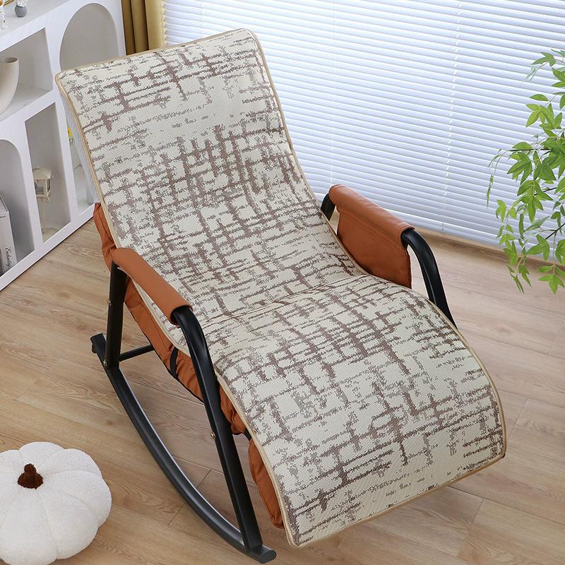 55x150cm Summer Ice Silk Office Lounge Chair Cushion Backrest Cover Comfort Anti Slip Folding Bed Rocking Chair Cushion