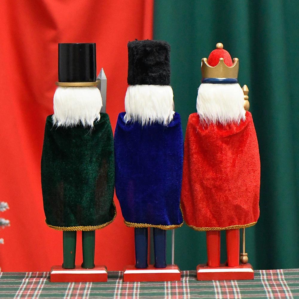 38CM Europäische Holz-Nussknacker-Marionette für Wohnzimmerdekoration
