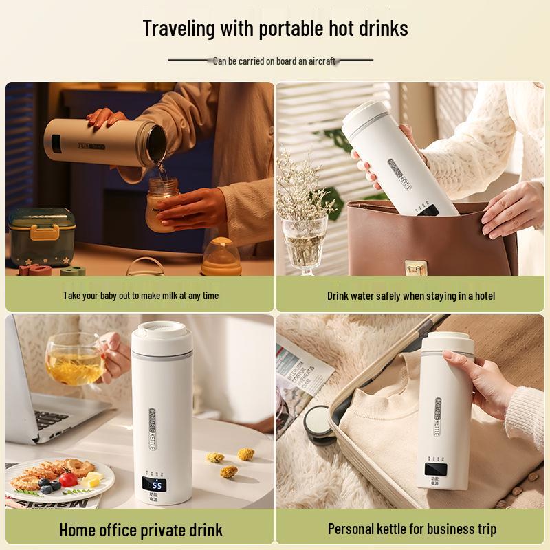 USB Portable Electric Kettle: Compact Travel Cup with Constant Temperature and Insulation