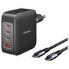 Intenso w140a3c + c520c black chargeur usb 140 w 3x usb-c®, 1x usb-a qc 4+, usb pd 3.1, pps noir intérieure gan, usb po
