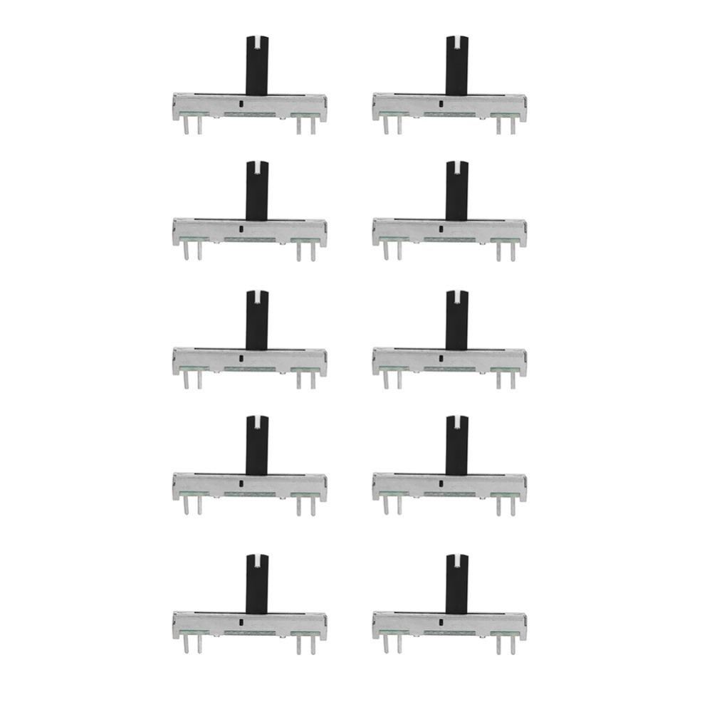 10PCS Premium B50K Slide Slide Potentiometer Slide Siding Multicolor Potentiometer Pots Electric Guitar Parts Electric Guitar светло-серый