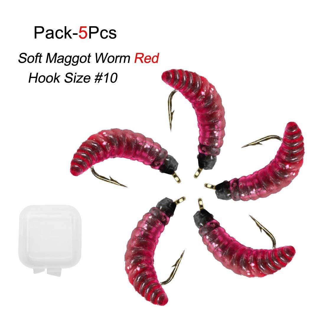 5шт мягкие приманки черви рыболовные приманки океанская речная рыбалка 5Pcs бежевый — фото 15