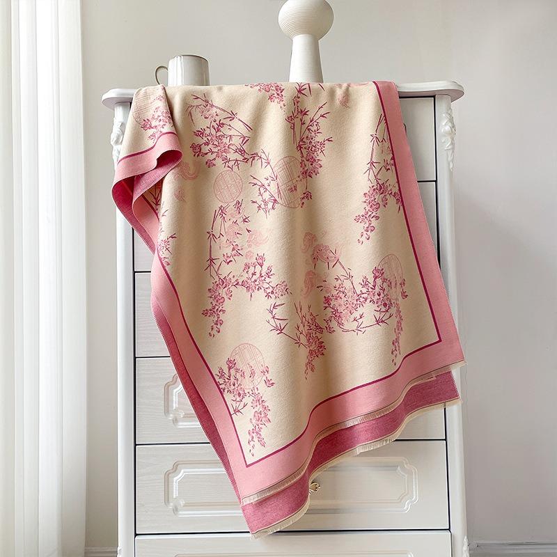 Versatile Elegant Vintage Chinese Style Warm Scarf For Women Winter