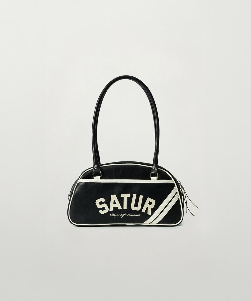 Satur Lawton Contrast Bowling Bag Black