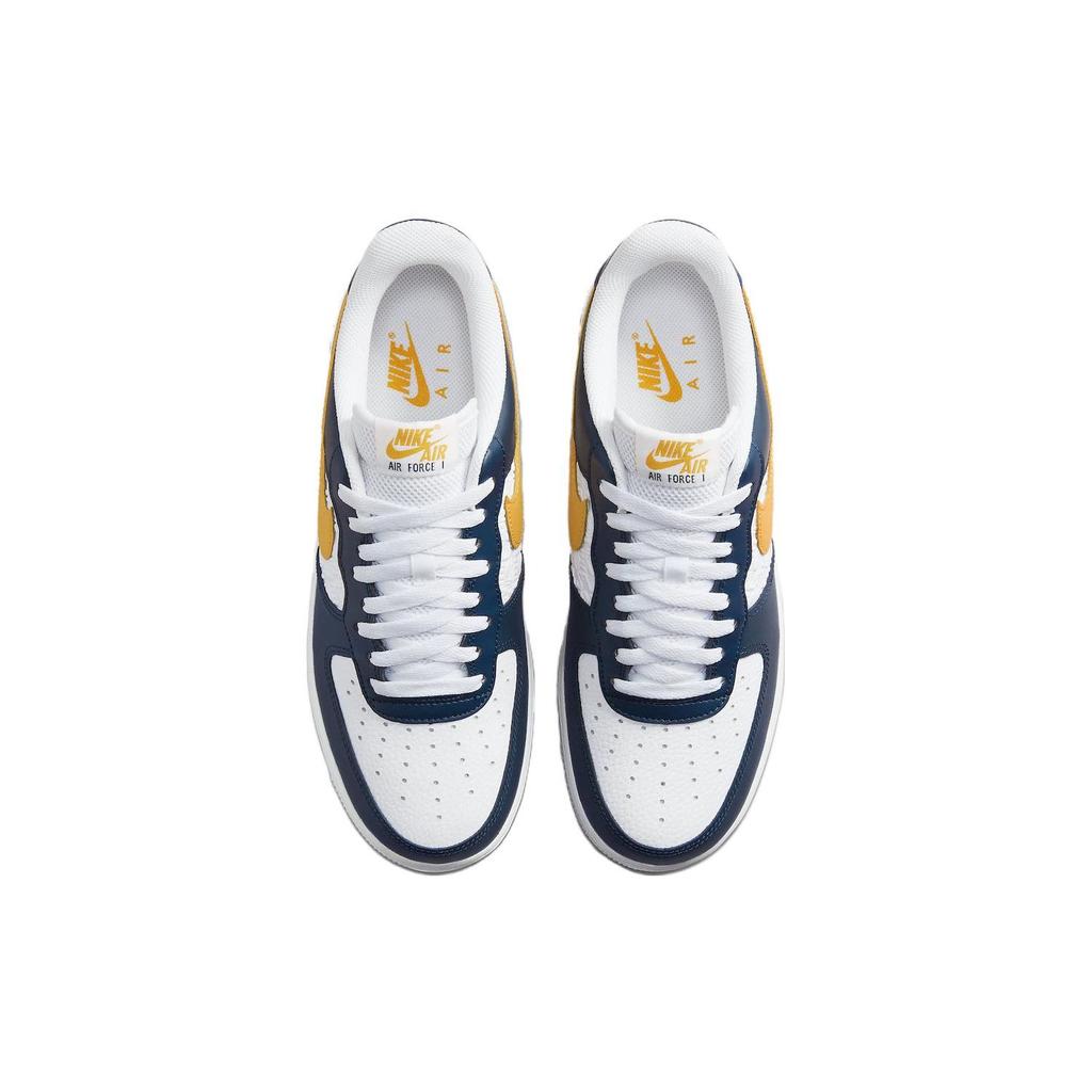 Nike Air Force 1 07 Embossed Hoops - Dark Obsidian Men Sneakers Blue White University-Gold FJ4209-400