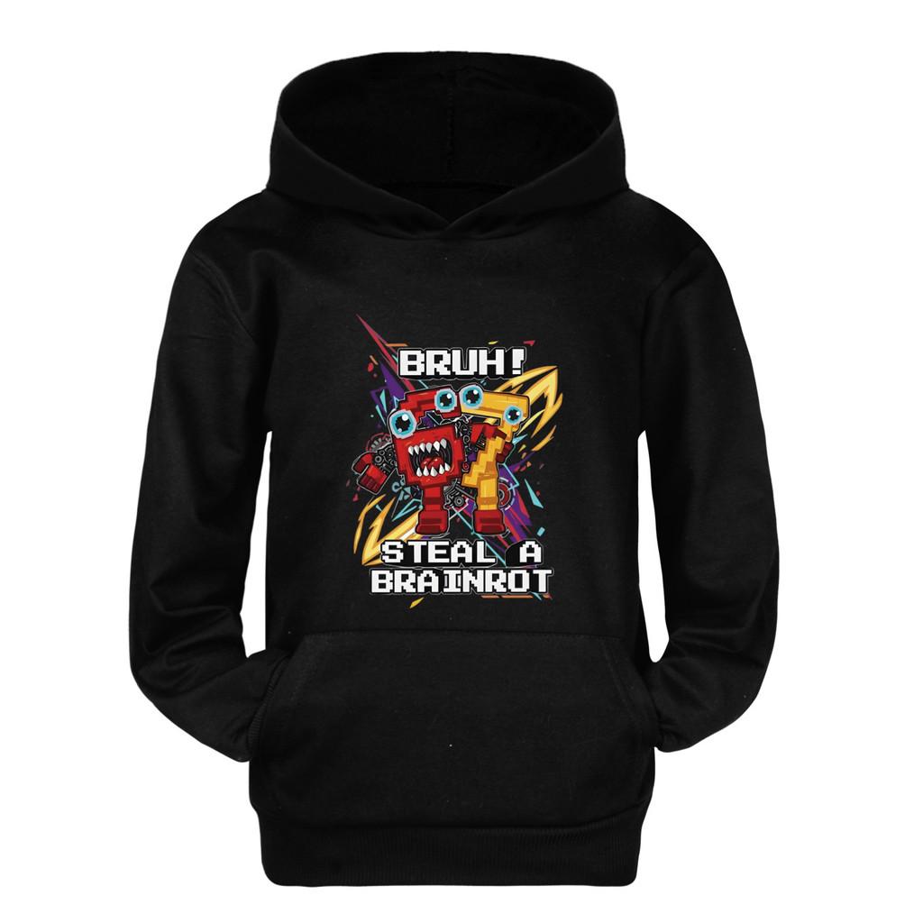 5227 Dětské Chlapecké Dívčí Ukradni Mozkovou Hnilobu 67 Šest Sedm Tištěné Ležérní Mikiny s Dlouhým Rukávem a Kapucí