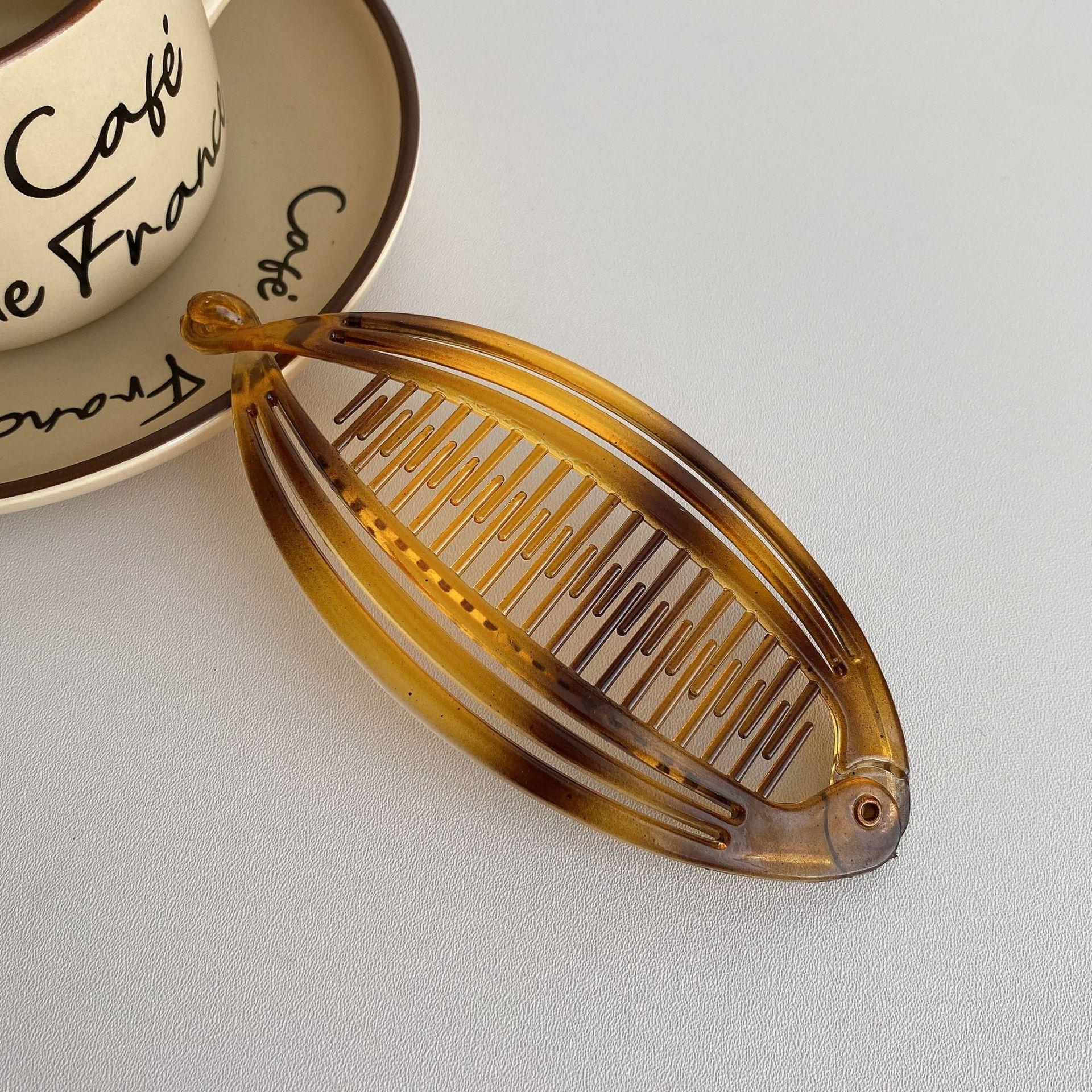 

Заколка для хвоста в форме рыбы Arcylic Banana Hair Clip Headband для женщин Hair Accessories HairgripsTwist Clamp Barrettes Headwear