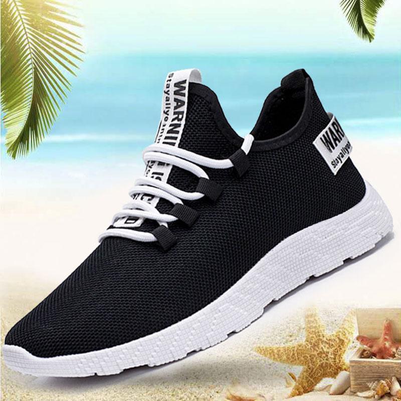 Summer Fashion Trend Mesh Fly-knit Men's Shoes Comfortable and Breathable Sneakers Men's Running Shoes