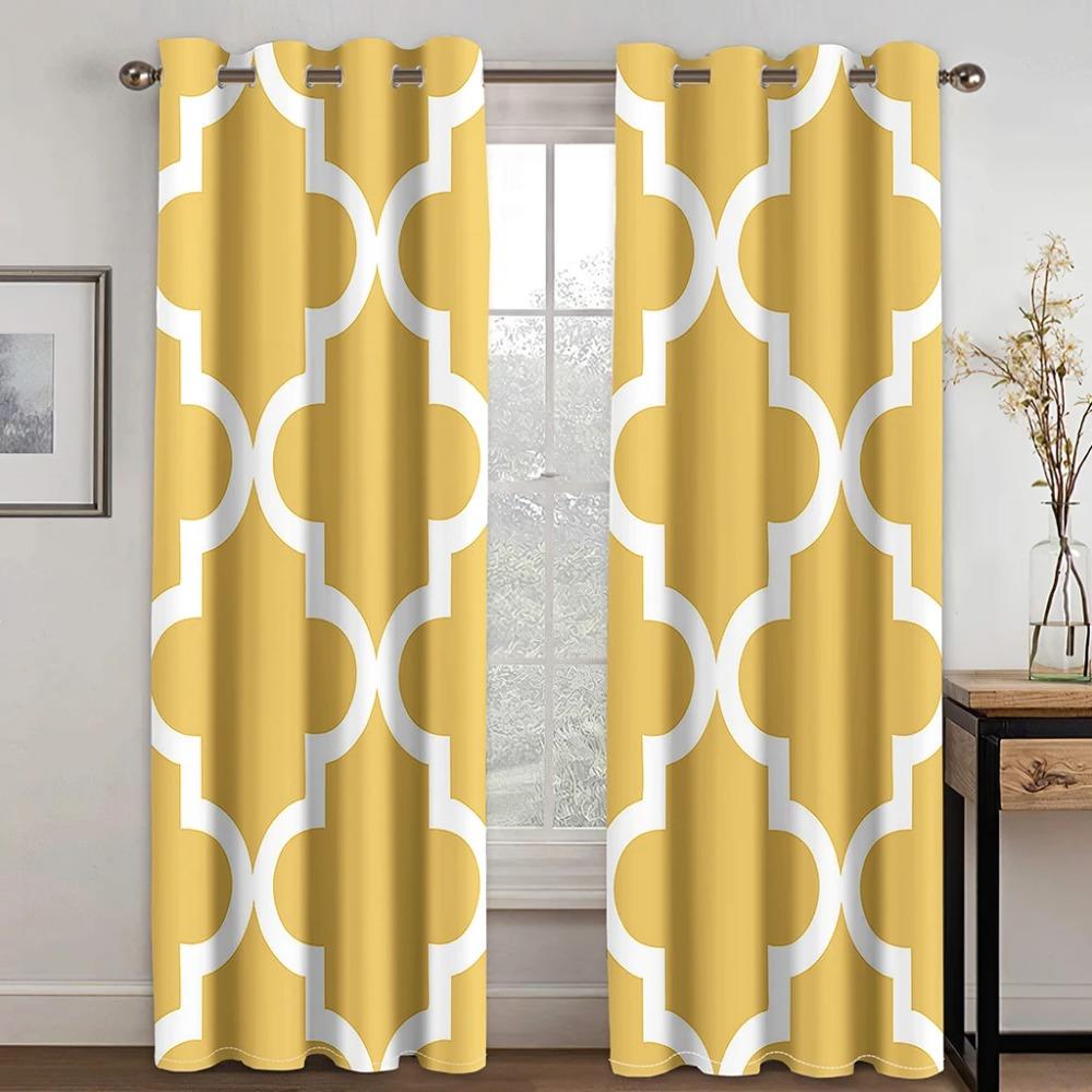 Schwarz-Gold, abstrakte geometrische Linie, Luxus-Fenstervorhänge, Jalousien für Wohnzimmer, Kinder, Schlafzimmer, Badezimmer, Küchentür, Heimdekoration