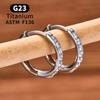 2/20PCS G23 Titanium Earring Hoop CZ Hinged Segment Round Nose Ring for Women Ear Tragus Cartilage Helix Daith Piercing Jewelry