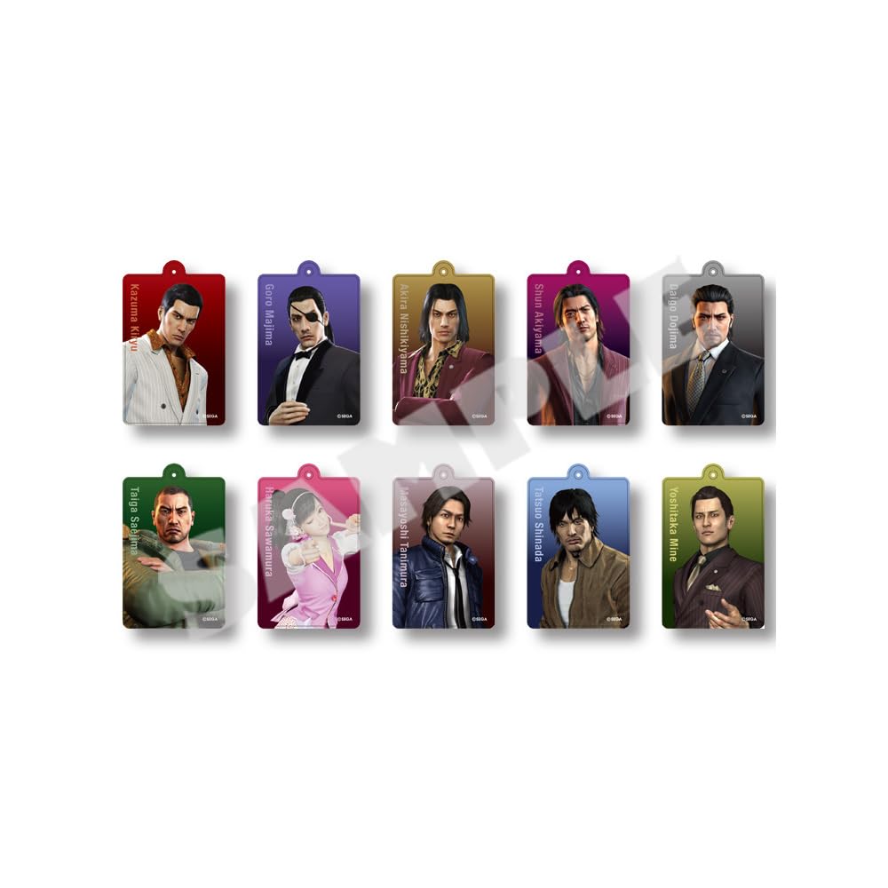 

Acrylic Keychain Collection Premium Select types in Yakuza Vol.1 (10 total) [BOX] белый