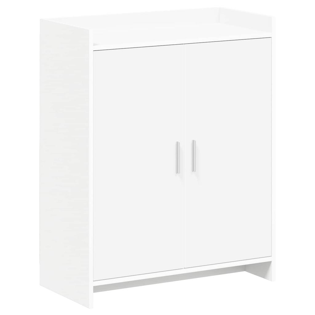 Shoe Cabinet with Storage White 73.5 X 36 X 92 Cm Engineered Wood