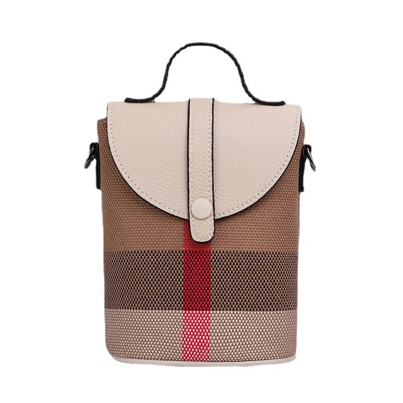 Crossbody Bag Trendy New Mini Bag High-end and Fashionable Mobile Phone Bag Plaid Bag