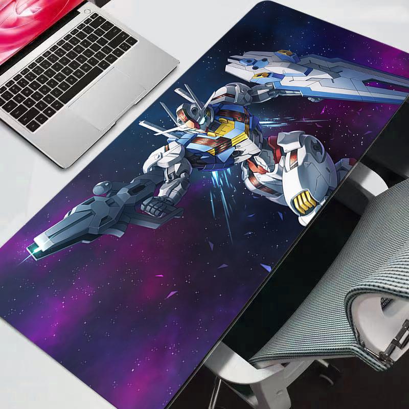 

Mouse Pad Mobile Suit Gundam anime Large Rubber PC Computer Gaming Accessories Mousepad Desk Mat Locking Edge Gamer Carpet 30x60x0.2cm