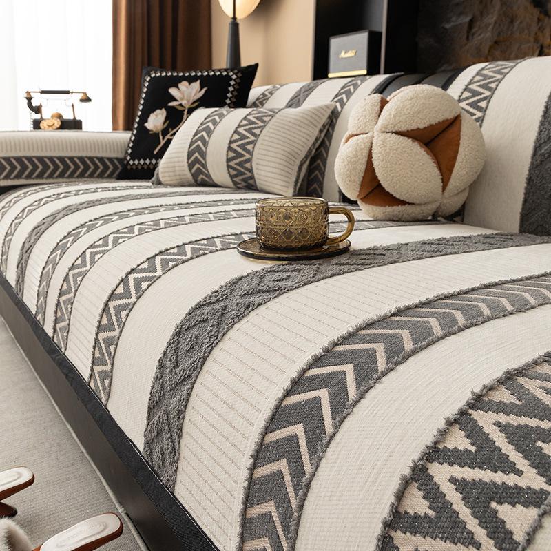 New Sofa Cushion, Universal In All Seasons, Non-Slip And Dirt-Resistant Seat Cushion, Light Luxury, High-End All-Inclusive Sofa Cover Cover Cloth