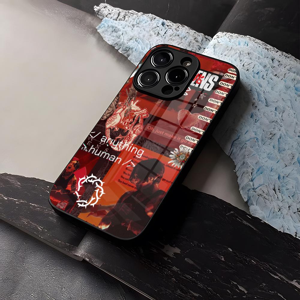 

bad O-omens Phone Case For iPhone 15 13 14 16 12 11 Pro XS Max Plus Mini X XR SE2020 Tempered Glass Coque iPhone13 Pro