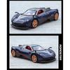 1/32 Pagani Huayra BC Supercar Alloy Muscle Car Model Sound and Light Pull Back Children's Toy Collectibles Birthday Gift
