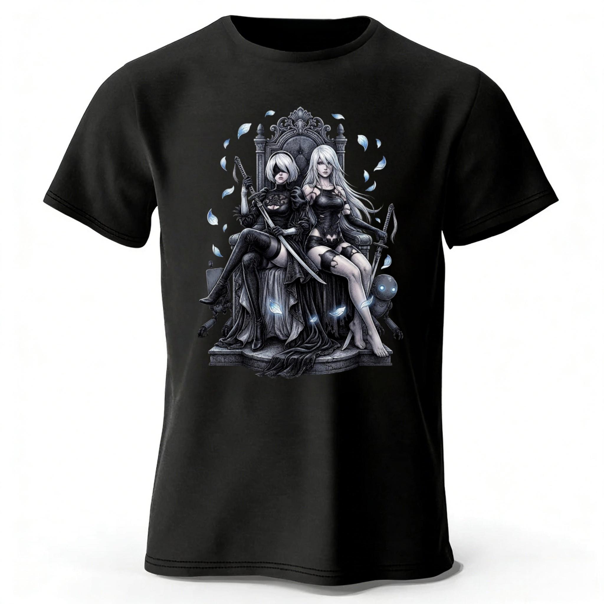 

Game Neil Mechanical Era 2B2A Pure Cotton Short Sleeved Mens Summer Fashion Casual Loose Comfortable Plus Size Tshirt TOP S