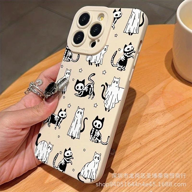 Fun black cat for apple 15 mobile phone case iphone12promax case 14/13/11/XSMAX pupil eye 16