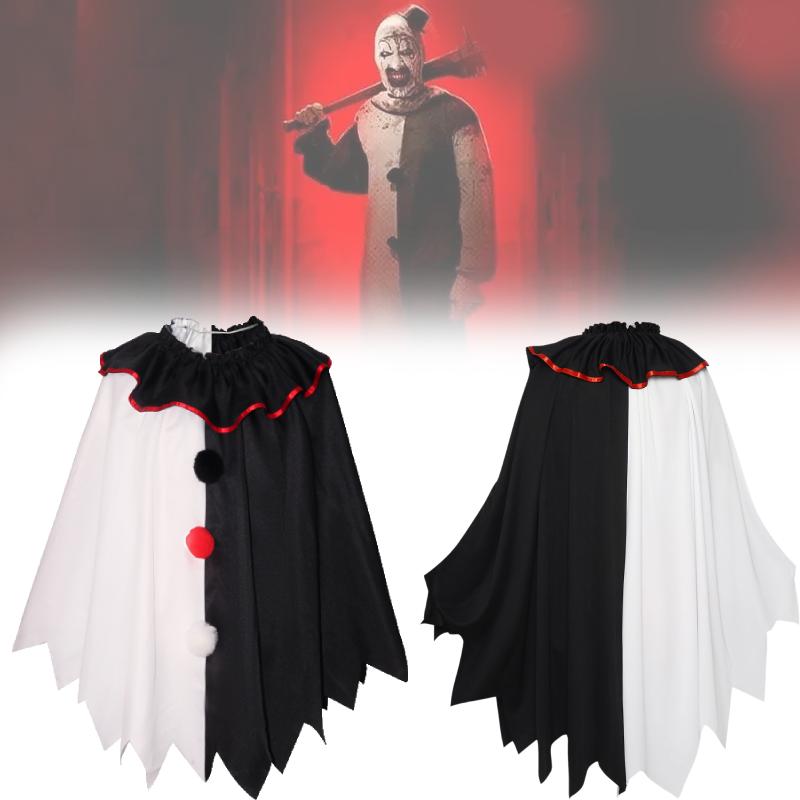 Cloak Terrifier Costume Halloween Party Stage Performance Horror Role Adult Play