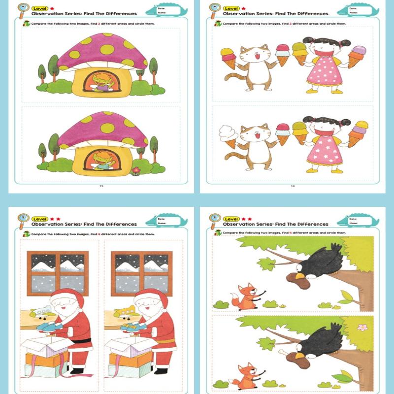 1 Set Find Something Games Visual Discovery Challenge Finding Differences Fun Book Pictures And Illustrations