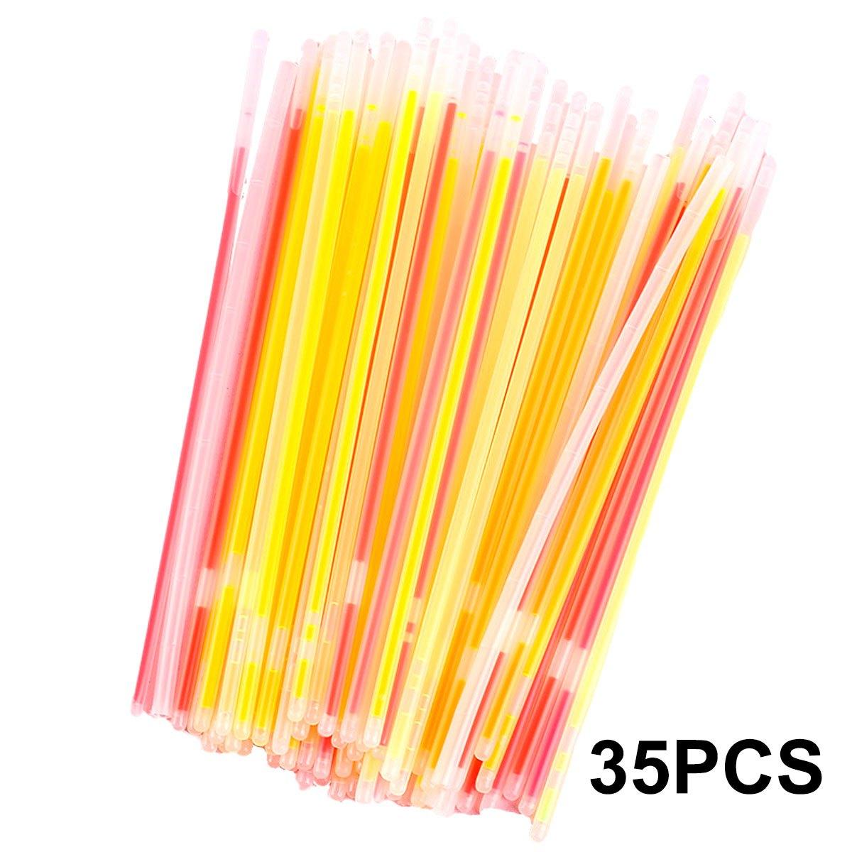 

35Pcs Glow Stick Bulk Set - 8 Multicolor Glow in the Dark Necklaces, Bracelets & Glasses, Party Decor for Birthdays, ZSY