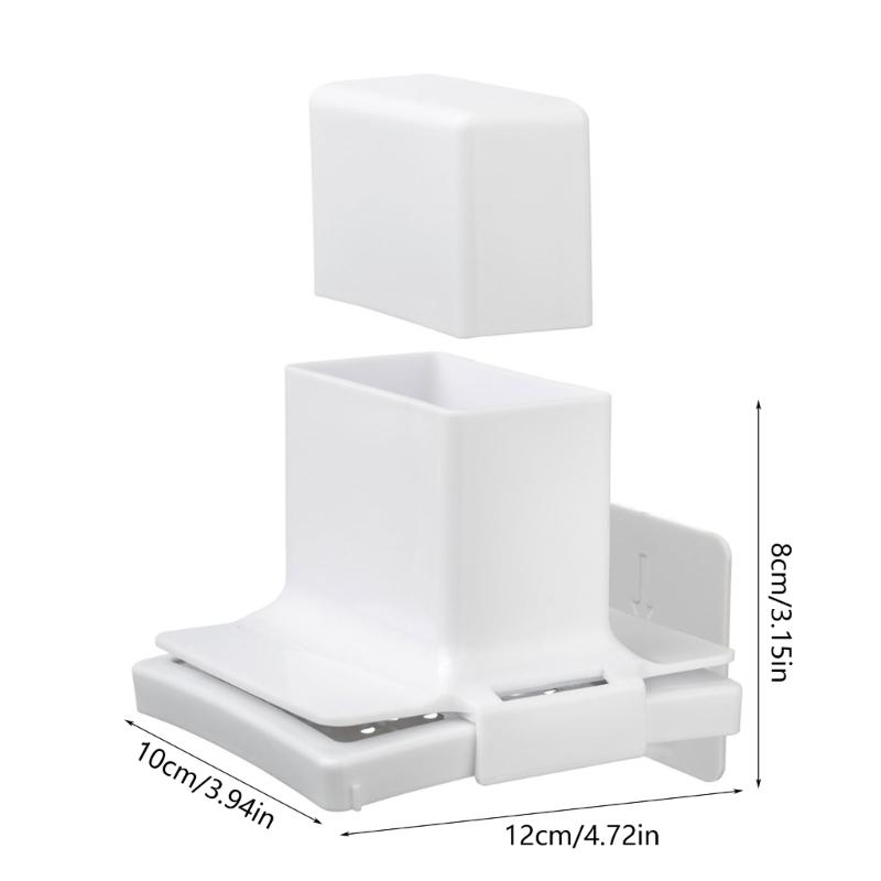 Bathroom Soap Grinder Wall Mounted Soap Holder with Presses Box Hollowed Bottom Soap Case for Shower Kitchen Draining Rack