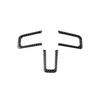 Fit For Ford Mustang 2015- Carbon Fiber Steering Wheel Cover Panel Trim 3PCS