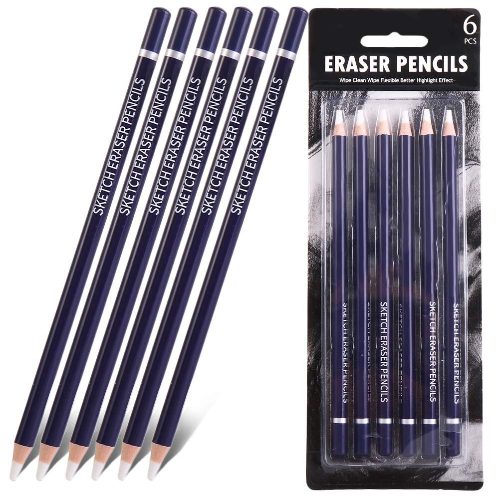 

Pen Beginners Home Painting Artist Eraser Pencils Eraser Pencils Pen Shape Erasers Sketch Pencils 6Pcs