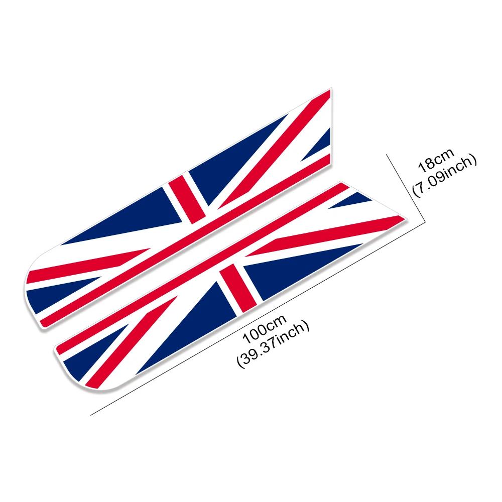 Union Jack Style Stripes Car Engine Hood Vinyl Stickers For MINI Cooper S R55 R56 F56 F55 F57 F60 R60 Countryman JCW Accessories