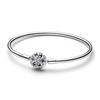 925 Sterling Silver Asymmetric Star T-bar Snake Chain Bracelet Fit Women Bead Charm Jewelry