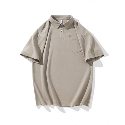 New Summer Men's Short-sleeved POLO Shirt Loose Teen Top with Collar Short-sleeved