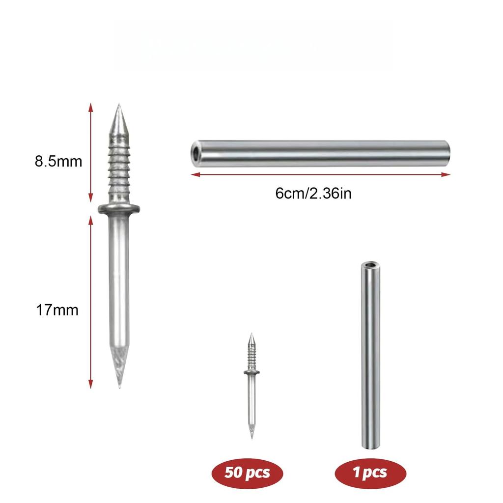 Gwoździe z podwójną główką Gwoździe bezszwowe Gwint listwowy Gwoździe bezszwowe Bez śladów Metalowe gwoździe odporne na rdzę Drewno Bez śladu fiksatora