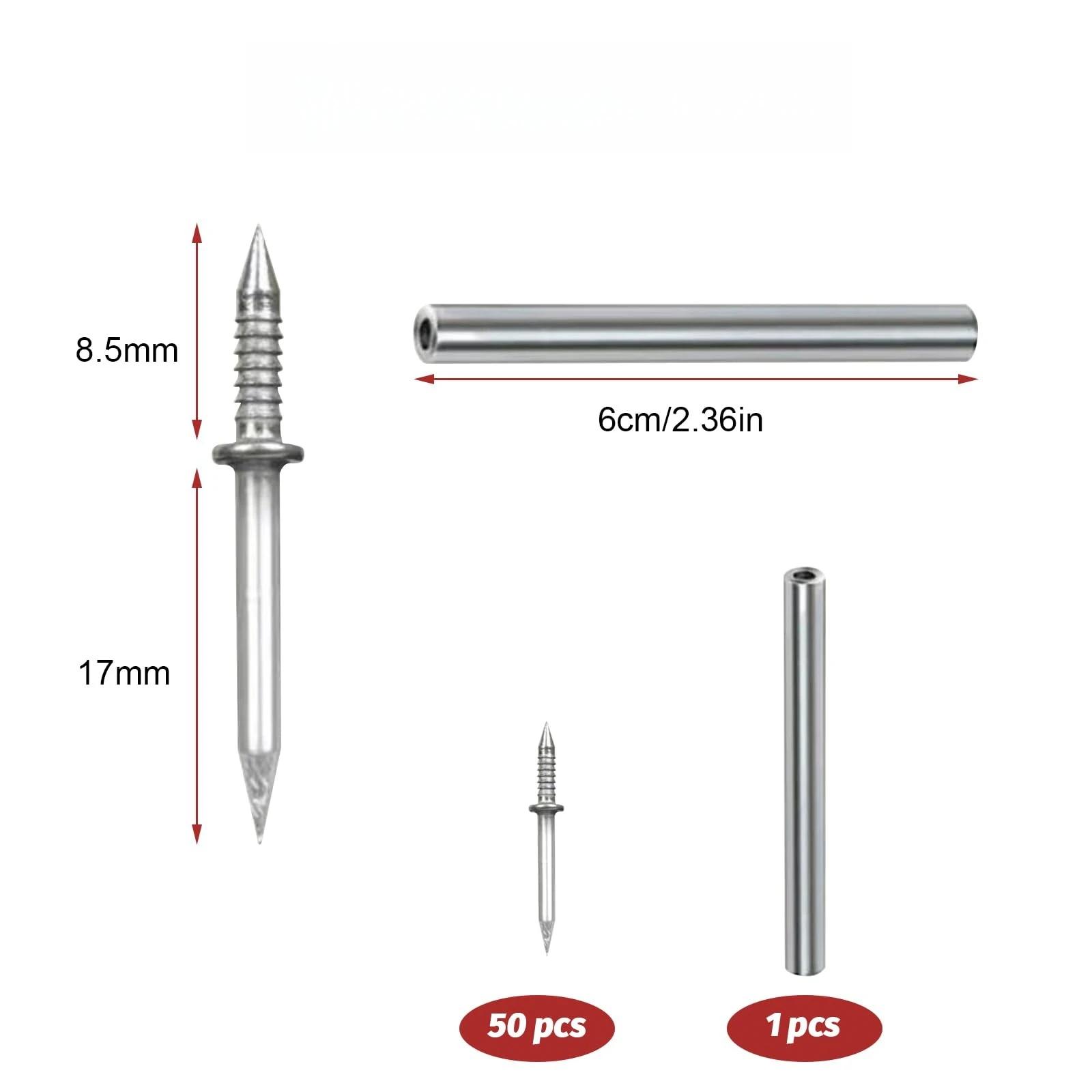 Гвозди с двойной шляпкой Бесшовные гвозди Плинтусная нить Бесшовные гвозди без следов Металлические гвозди с защитой от ржавчины Фиксатор для дерева без следов