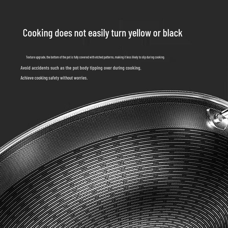 KOBACH 316L Stainless Steel Non-stick Honeycomb Wok