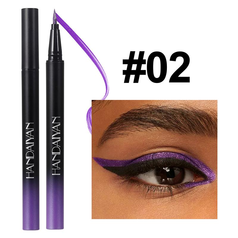 

Metallic Liquid Eyeliner Pencil White Purple Ultra-fine Pink Under Eye Pen Quick-Drying Glitter Pearl Black Eye Liner Makeup set