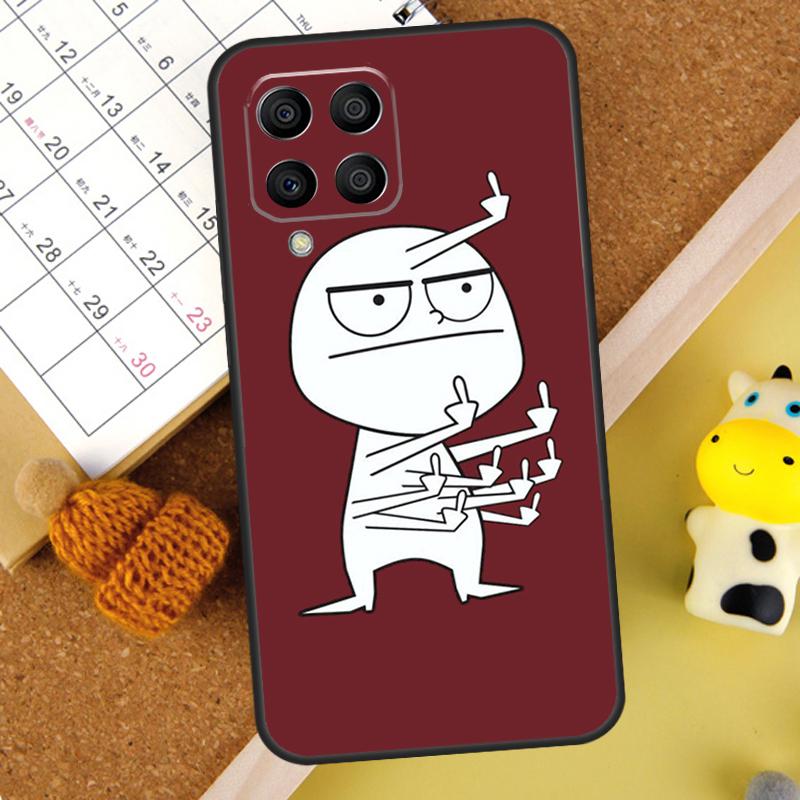 Funny Middle Finger Memes Case For Samsung Galaxy M31 M51 M21 M12 M32 M52 M20 M13 M23 M33 M53 M14 M34 M54 M30s Cover