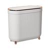 Luxury Narrow Bathroom Waste Bin with Lid - Sealed for Bedroom, Living Room, and Bathroom Use