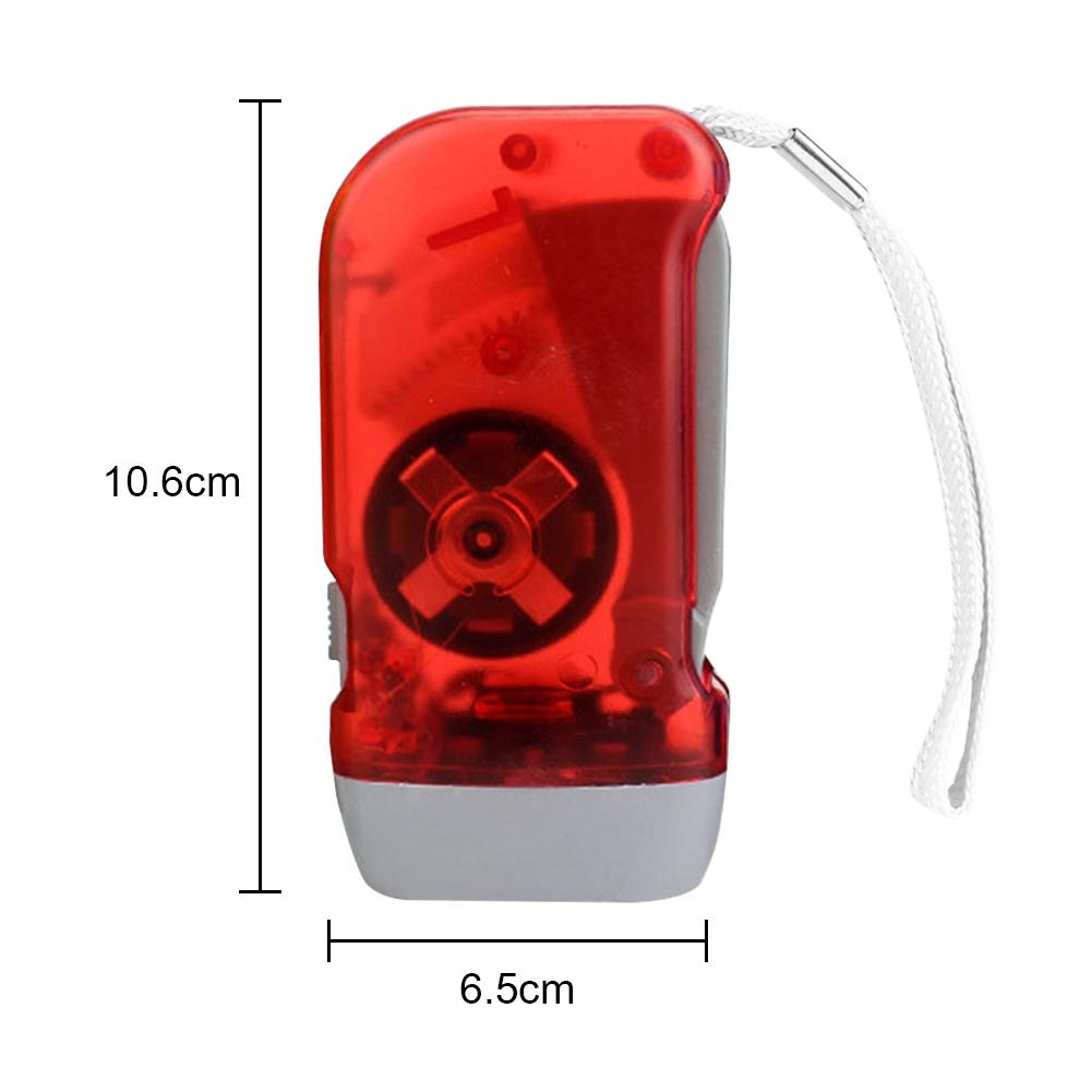 LED Hand Pressing Dynamo Flashlight Waterproof Torch Lamp for Outdoor Camping Hunting Mini Flashlight for Emergency