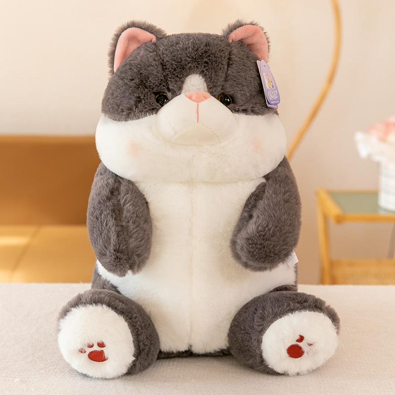 Cute Sour Peach Cat Plush Toy Fat Cat Pillow Grab Machine Doll Children's Gift Home Cushion