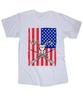 Amerikanische Flagge Jagd Hirsch Bock Elch weißes T-Shirt