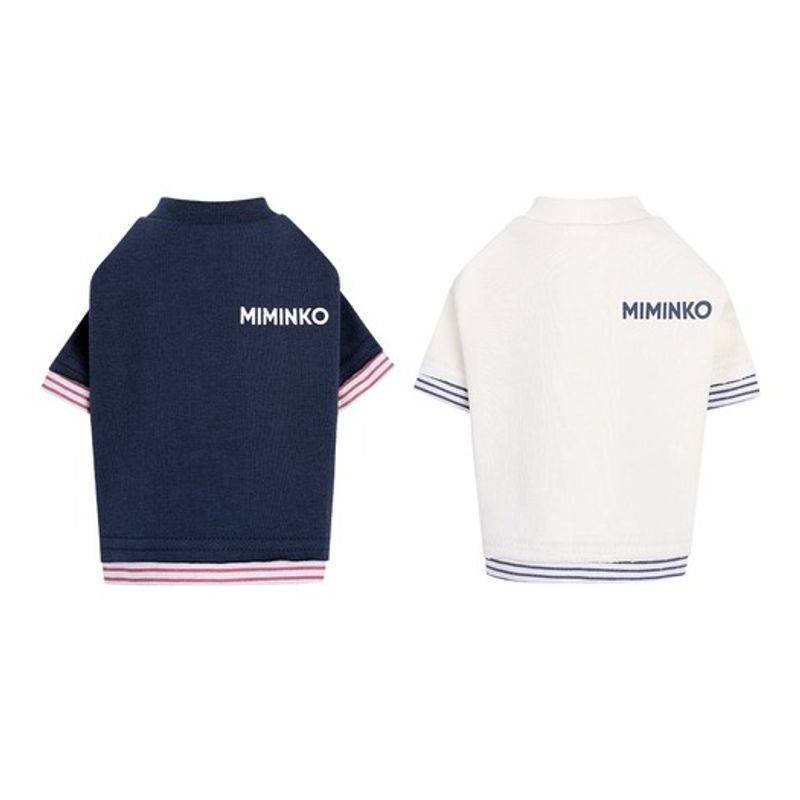 MIMINKO Gestreiftes Lagen-T-Shirt [DW4AT1190]