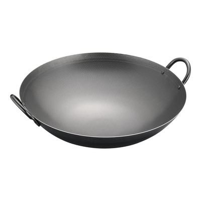 Endo Shoji Professioneller Wok, 36cm, Eisen, Zweihändig, Super Geprägt, Hergestellt in Japan, ATY7636